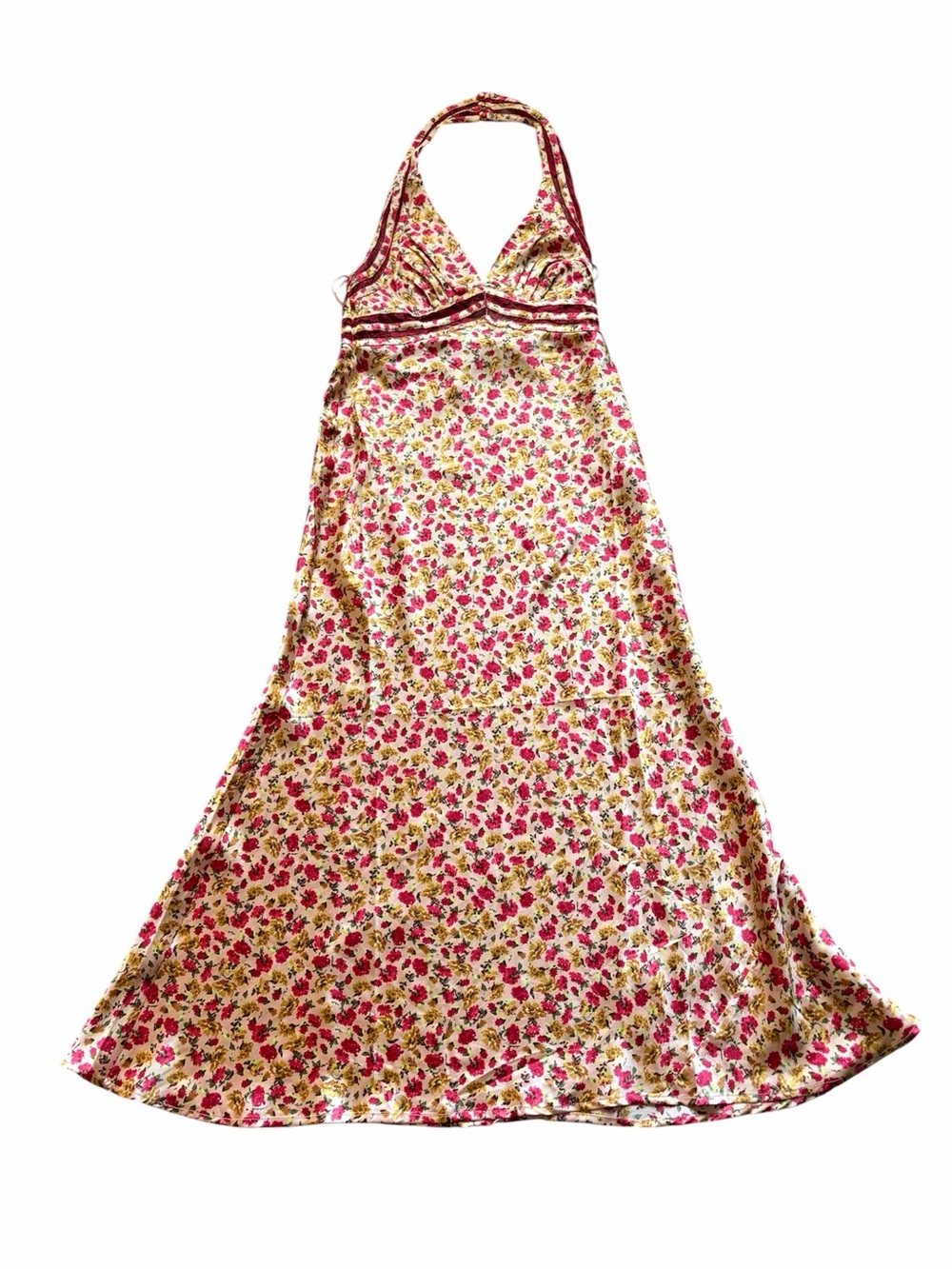 Like New Top Shop Floral Halter Neck Maxi Dress